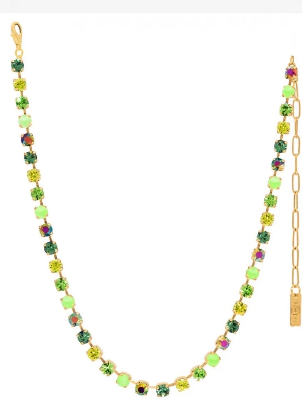 TOVA Sarina Necklace in Green Mix